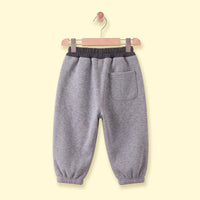 Boys Grey Embroidered Jogger Joggers