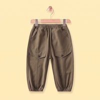 Boys Brown Relaxed Fit Pants Pants Brown 1-2 Y