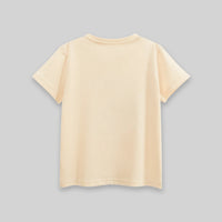 Girls Cream Star Print Short Sleeve T-Shirt Tshirts