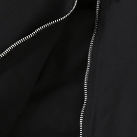 Girls Black Solid Oversized Long Sleeve Hooded Winter Jackets Coats & Jackets