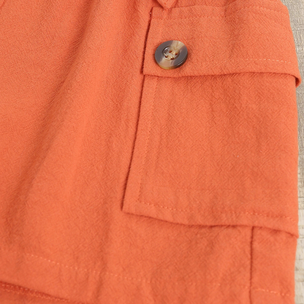Girls Orange Sleeveless Top With Elasticated Shorts Sets 2 pc. Sets