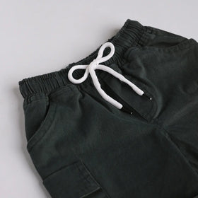 Boys Green Typographic Printed T-Shirt With Shorts Sets Sets