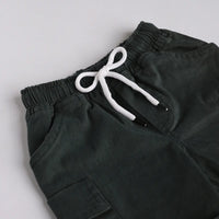 Boys Green Typographic Printed T-Shirt With Shorts Sets Sets