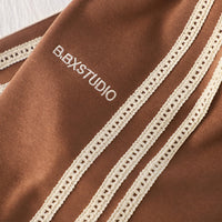 Boys Brown Solid Sweatshirt With Pants Co-ord Set 2 pc. Sets