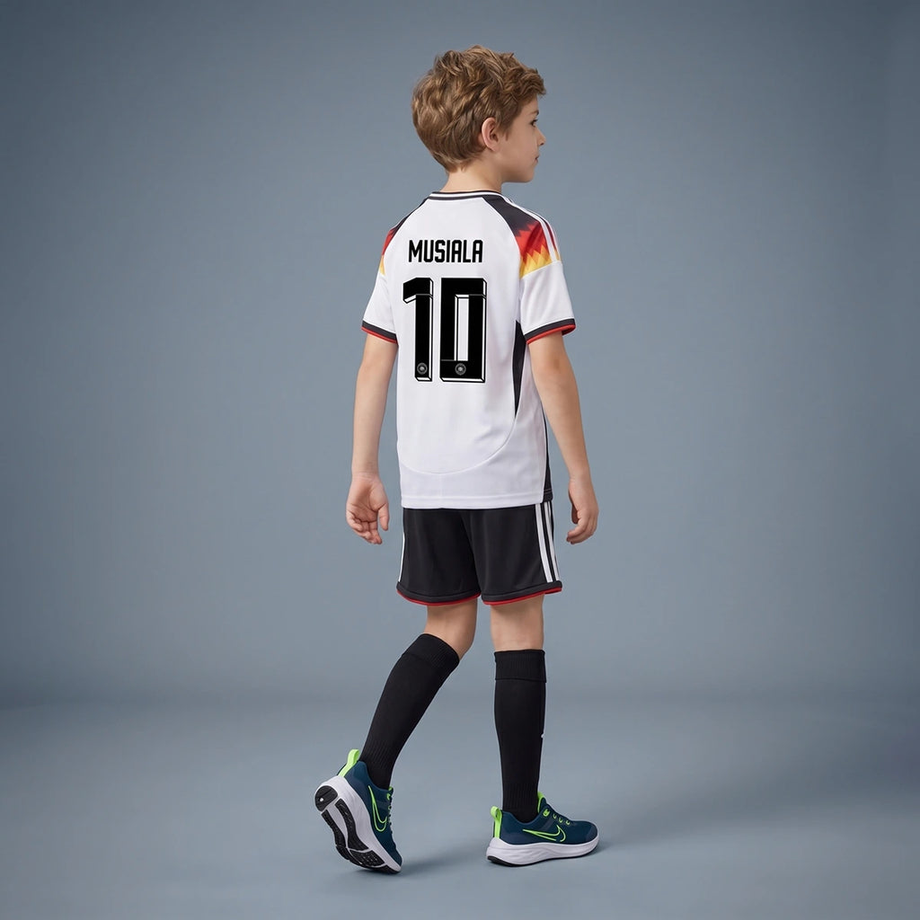 Boys White Short Sleeve Graphics Print T-Shirt With Shorts Sets 2 pc. Sets