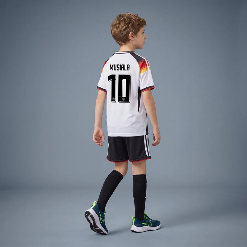 Boys White Short Sleeve Graphics Print T-Shirt With Shorts Sets 2 pc. Sets