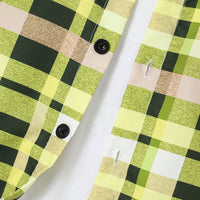 Boys Yellow Checked Long Sleeves Winter Shirts Shirts