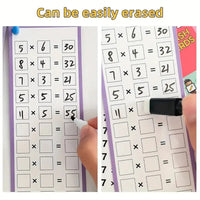 Kids Rewritable Multiplication Flash Cards Set Trending Accessories