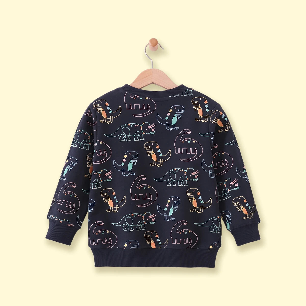 Boys Navy Blue Graphic Long Sleeve Sweatshirt Sweatshirts & Hoodies