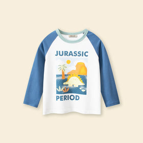 Girls Blue Graphics Winter Tshirts Tshirts