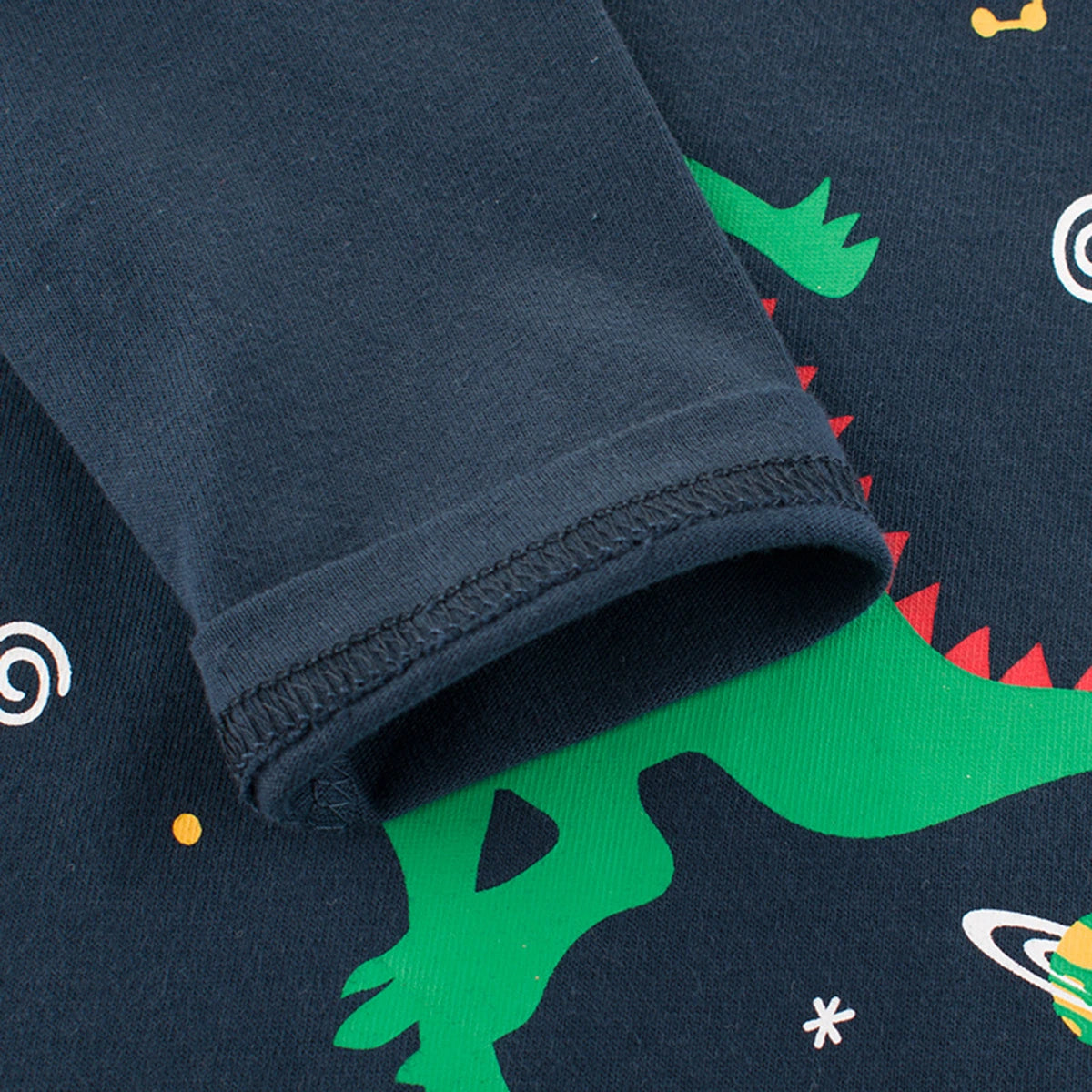 Boys Blue Dinosaur Printed Long Sleeves T-Shirt Tshirts