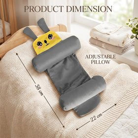 Baby Pillow with Head & Neck Support -Soft Cotton Infant Sleeping Pillow for Flat Head Protection Trending Accessories