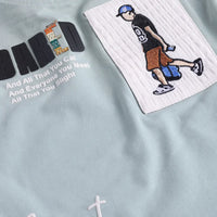 Boys Sea Green Graphics Short Sleeves T-Shirt With Shorts Set Sets