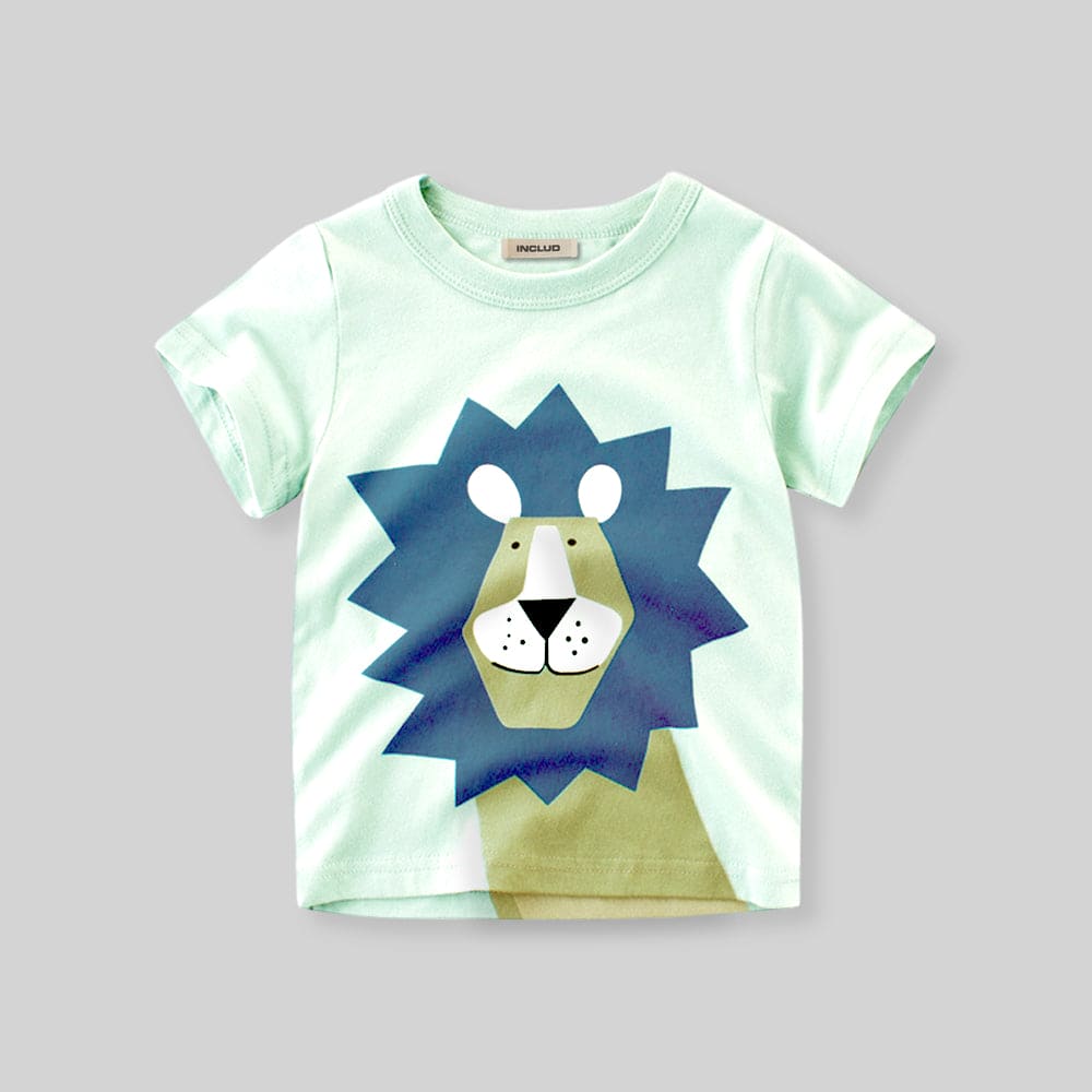 Boys Jungle Theme T-shirts (Pack of 3) Tshirts   