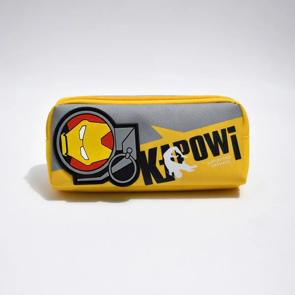 Iron Man Superhero Pencil Pouch with Zipper Trending Accessories Yellow Onesize