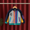Boys Multicolor Letter C Printed Varsity Jacket Coats & Jackets Multicolor 1-2 Y