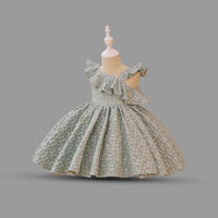 Girls Sleeveless Textured Party Wear Dress Party Dresses   