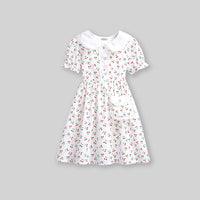 Girls Floral Print Fit & Flare Dress Casual Dresses   