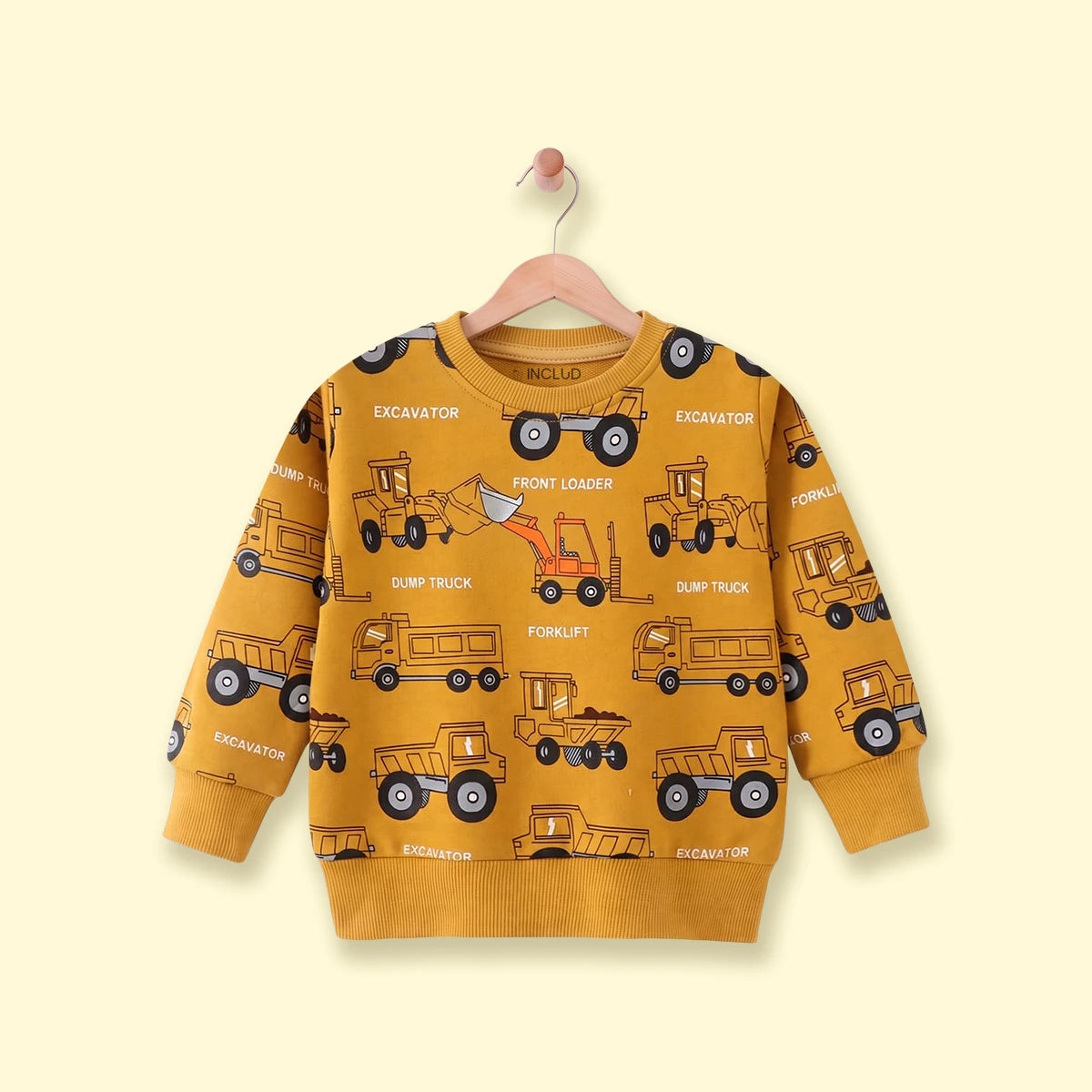 Boys Yellow Graphic Long Sleeve Sweatshirt Sweatshirts & Hoodies Yellow 1-2 Y