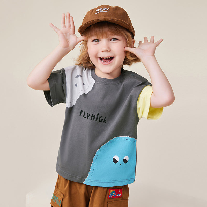 Boys Printed Oversized T-shirt Tshirts   