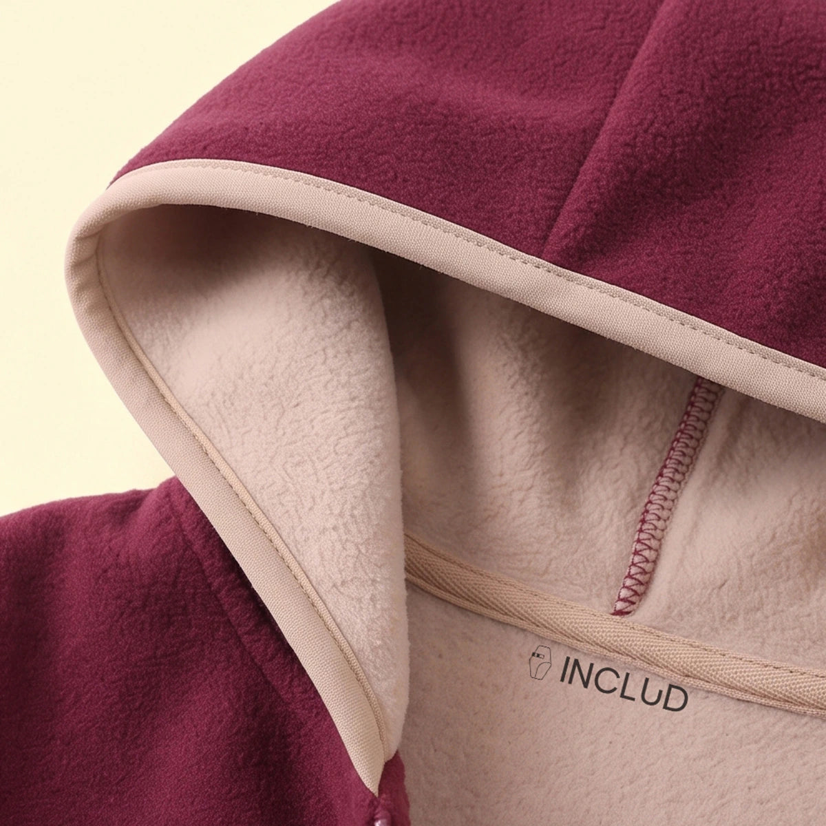 Boys Burgundy Dinosaur Embroidered Hooded Jacket Coats & Jackets