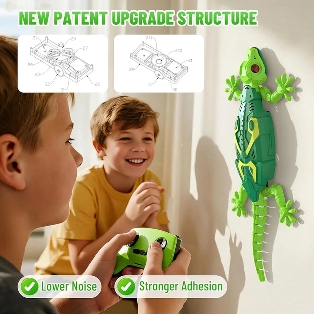 Kids Green Remote-Control Lizard Crawling Toy Trending Accessories