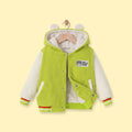 Boys Green Colourblocked Hooded Bomber Jacket Coats & Jackets Green 1-2 Y