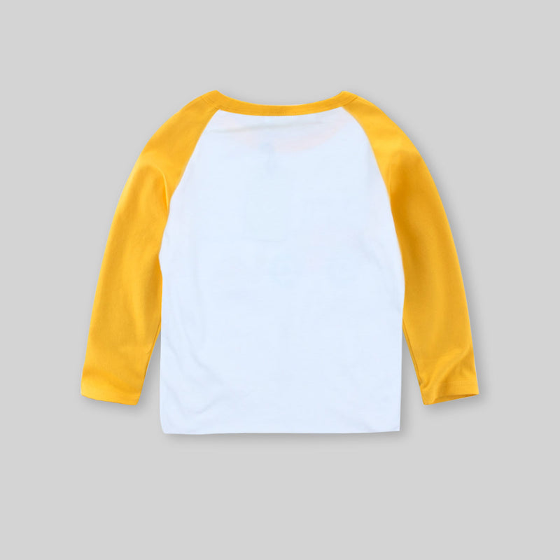 Boys Graphic Printed Raglan Sleeves Casual Tee T-Shirt