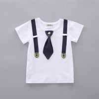 Boys Short Sleeve T-Shirt With Corduroy Shorts Set Sets   