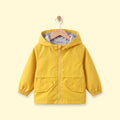 Boys Yellow Hooded Zip-up Jacket Coats & Jackets Yellow 1-2 Y