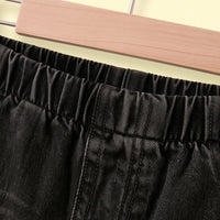 Girls Black Distressed Relaxed Fit Jeans Pants