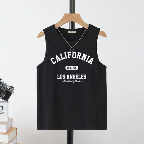 Boys Black Typographic Printed Vest Vests Black 12-13 Y