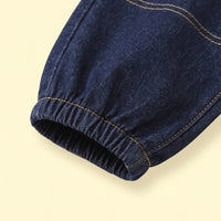 Boys Red Striped Jacket With Denim Pants Sets Sets