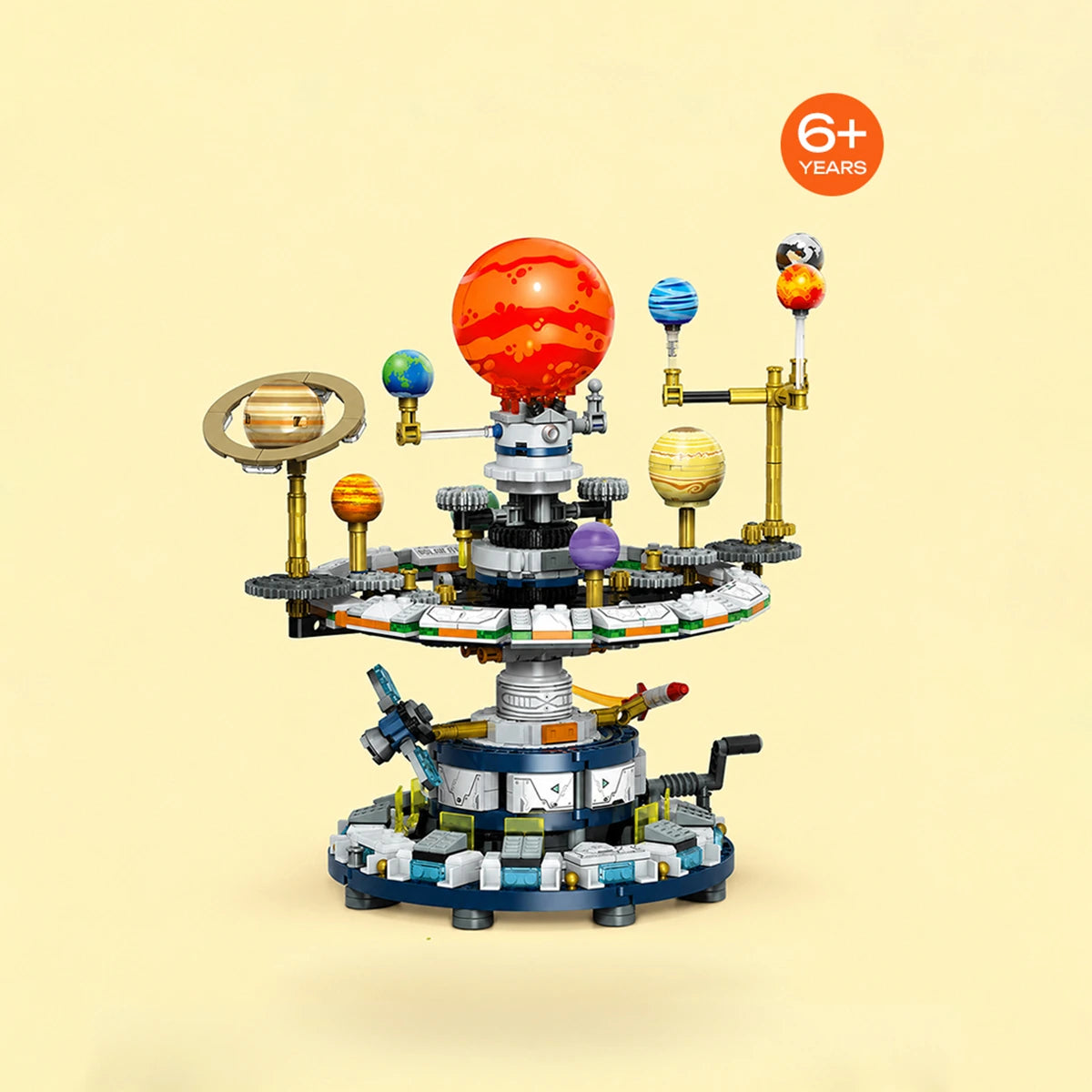 Solar System Building Blocks - Mechanical Orrery Model with Working Gears Trending Accessories Multicolor Onesize