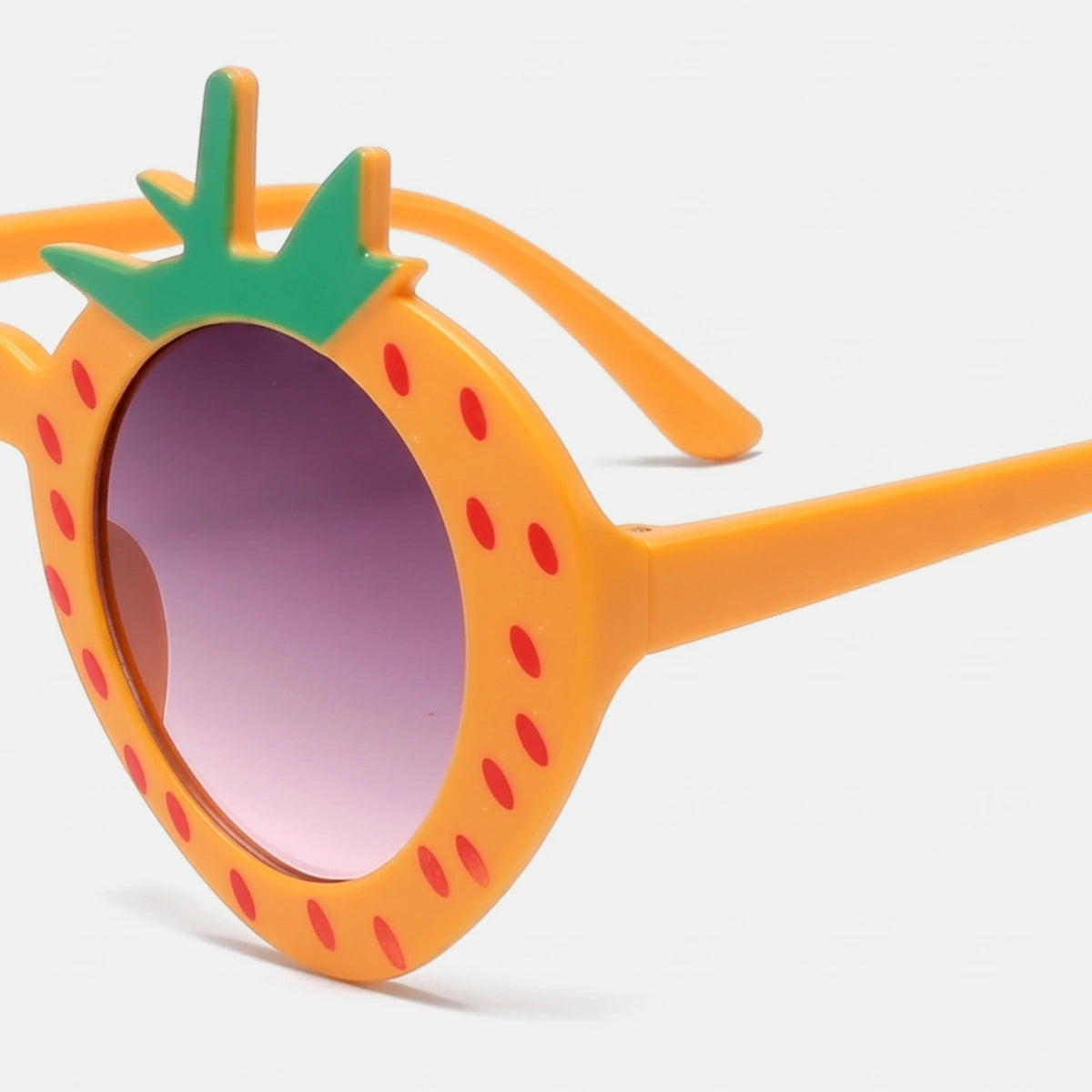 Girls Orange Strawberry Motif Sunglasses Sunglasses