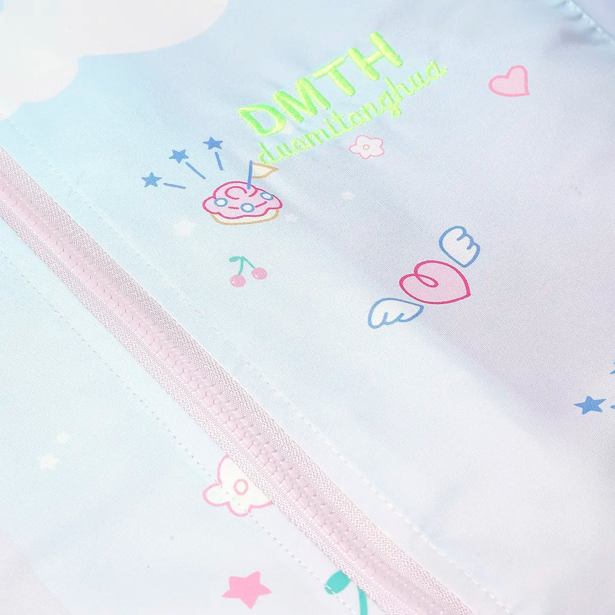 Girls Pink Cinnamoroll Cartoon Printed Hooded Zipper Jacket Coats & Jackets