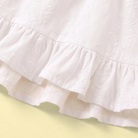 Girls White Sleeveless Top With Checked Pants Sets 2 pc. Sets
