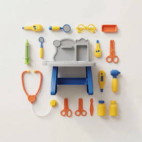 Kids Doctor Kit Play Set with Rolling Carry Case, 16-Piece Medical Toy Set Trending Accessories