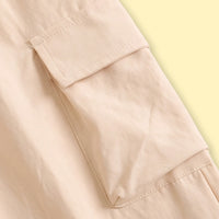Girls Beige Elasticated Waist Jogger Joggers