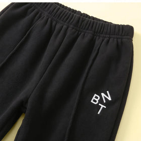 Boys Black Half Zipper Sweatshirt & Pants Co-ord Sets Sets