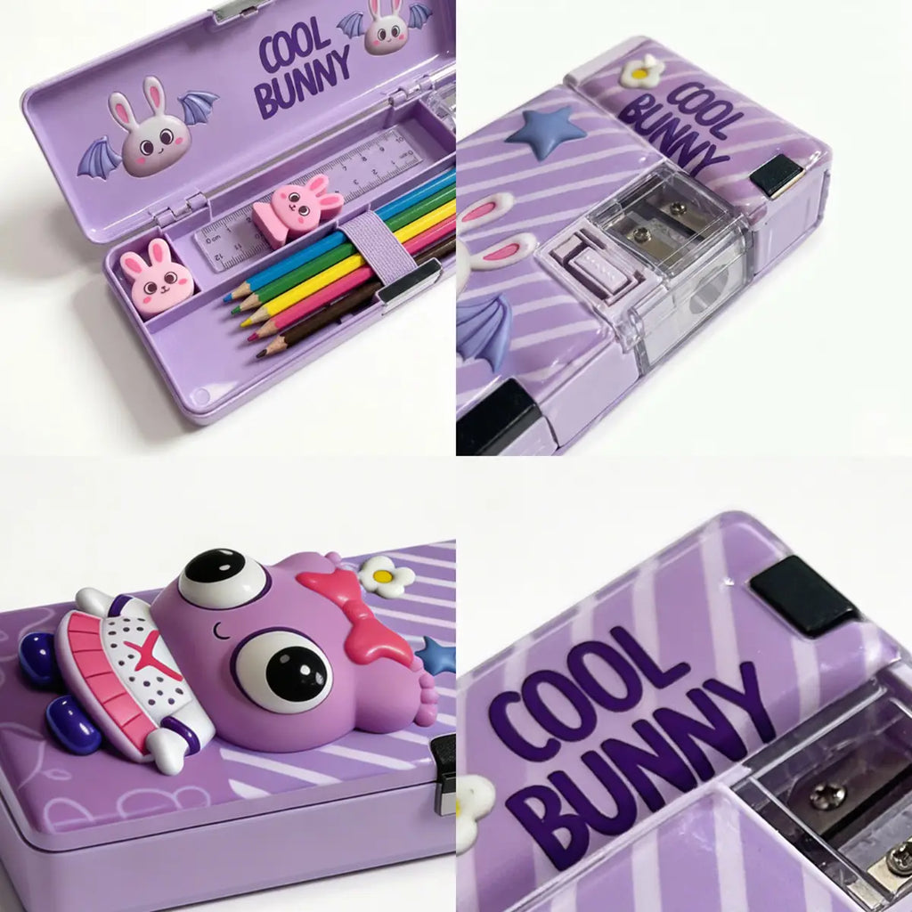 Bunny Hard Pencil Case for School Kids Trending Accessories