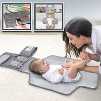 Baby Black Portable Travel Changing Pad Trending Accessories Black Onesize