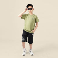 Boys Solid Short Sleeves T-Shirt Tshirts   