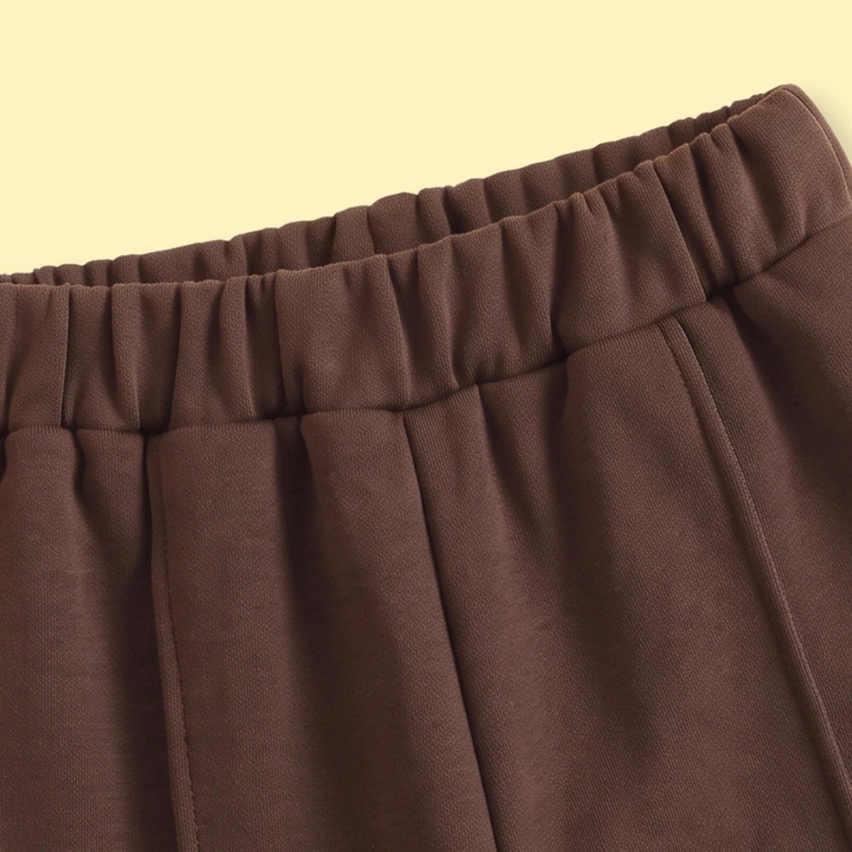 Girls Brown Solid Long Sleeve Hooded Sweatshirt & Pants Sets 2 pc. Sets