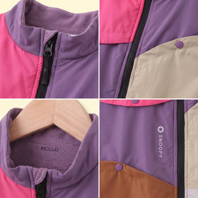Boys Multicolour Colorblocked Sleeveless Jacket Coats & Jackets
