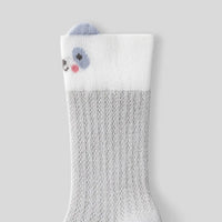 Pack of 6 Girls Multicolor Animal Motif Calf Length Cotton Socks Socks