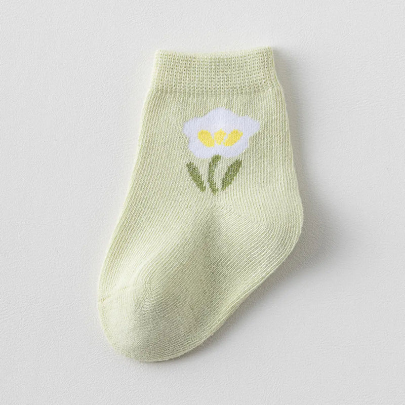 Pack of 3 Multicolour Floral Design Ankle Length Socks Socks