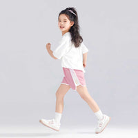 Girls Elasticated Knitted Shorts Shorts   