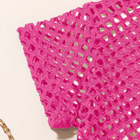 Girls Fuchsia Pink Typographic Print Playsuit With Crop Top Playsuits