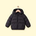 Boys Black Hooded Quilted Puffer Jacket Coats & Jackets Black 1-2 Y